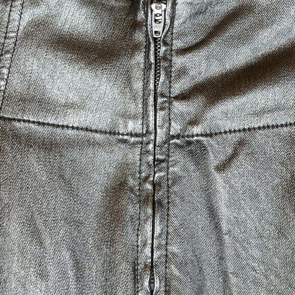 Free People Silver Mini Skirt - Picture 4 of 5